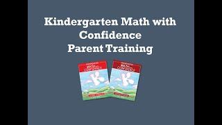 Kindergarten Math with Confidence Training Workshop