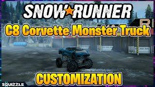 SnowRunner: C8 Corvette Monster Truck Customization (Console Mods)