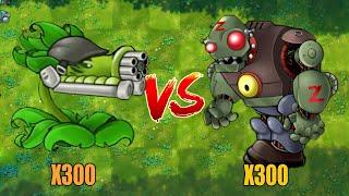 PVZ 1 Fusion Challenge!! 300 Plants Fusion VS 300 Robot Giga Gargantuar - Who Will Win?