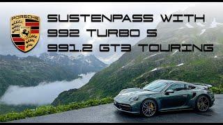 Sustenpass with 992 Turbo S & 991.2 GT3 Touring