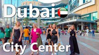 Dubai Burj Khalifa City Center Walk 4K