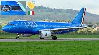  ITA Airways ️ Airbus A319 Landing & Takeoff in Bern, Switzerland