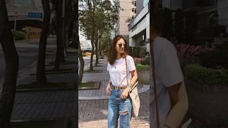 센스있는 화이트티셔츠 코디 흰티 스타일링 #중년패션코디 #데일리룩 #여름코디