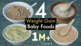 4 Baby foods |Weightgain Food For 6-12 month Babies | Potato Egg Puree /Dates Nuts /AppleBanana