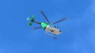 N131LF - AHN LifeFlight 5 Flying Over