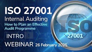 Webinar - ISO 27001 Internal Auditing - INTRO