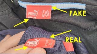 Puma tracksuit jacket real vs fake. How to spot fake Puma zip jackets