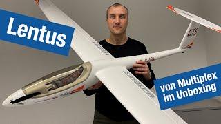 Lentus von Multiplex im FlugModell Unboxing – 3-m-Segler aus Schaum für Hang, Thermik, Allround