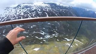 Dalsnibba Skywalk with fear of heights