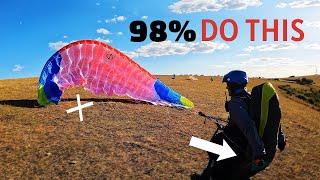 Classic PARAGLIDING MISTAKE - are you doing THIS? (Paraglider Control Safety Tips)