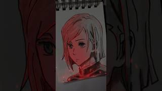 Drawing nobara || Jujutsukaisen character drawing || #animedrawing #anime #art