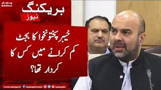 KP budget kam karne mein kiska kirdar tha? - Taimoor Saleem Jhagra ne batadiya - SAMAA TV