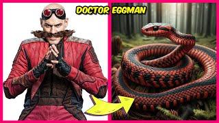 ALL SONIC the Hedgehog 3 Characters as SNAKES and Their Favorite Movies, Drinks & More! | Dr. Eggman