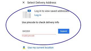 Flipkart || Use Pincode to Check delivery info