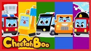 Let's move out! Police Car + Nursery rhymes 40min Compilation  | Kids song | #Cheetahboo