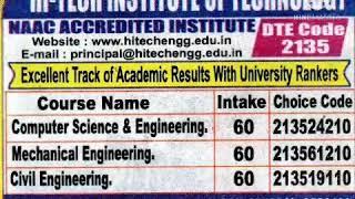 Computer Science and Engineering Department | Hi-Tech Institute of Technology Aurangabad