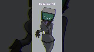 Rate my fit (TV Woman version meme) skibidi toilet Animation #shorts #skibiditoilet #tvwoman #meme