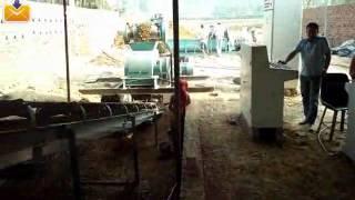 fully auto clay brick machine working