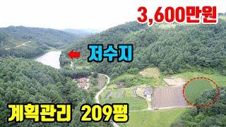 [강원도싼땅매매]   정남향~   건축가능한~   소형토지매매   ●   209평  3,600만원  ●  (8125)