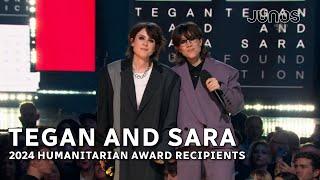 Tegan and Sara receive Humanitarian award | Juno Awards 2024