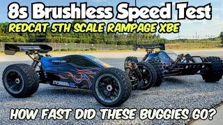 Fastest RC 5th Scale Buggies  | Redcat Rampage XBE 8s Speed Runs