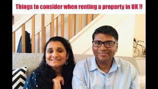 Things to consider when renting a property in UK | Indian mom in London VLOG