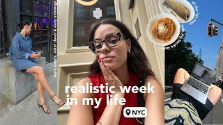 a realistic week in my life in nyc | work events, sister dates & early mornings