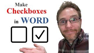 How to Create a CHECKLIST in WORD with CHECKBOXES (Clickable and Printable)