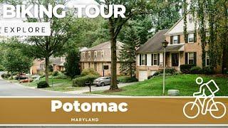 Potomac Neighborhood - Maryland - Silent Biking Tour - 4K - Millionaire and Billionaire Homes