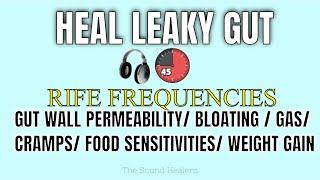  LEAKY GUT  Heal Your Gut Reduce Gut Inflammation, Bloating, Gas & Cramps RIFE + Binaural Beats