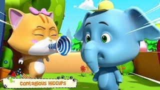 Tarttuva Hikka | Hauska Video Lapsille | Contagious Hiccups | Funny Cartoon | Kids Tv Suomi