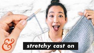 How to Knit a STRETCHY CAST ON (aka. German Twist Cast On)