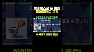 최종보스로 돈 쓸어담는 메이플랜드 근황
