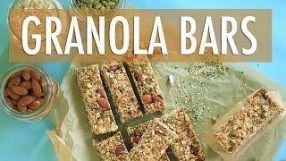 How to Make GRANOLA BARS recipe | EASY & HEALTHY Snack Ideas