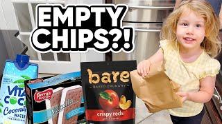 Our 3 Year Unboxing Groceries With Dad: See Her Funny Reactions!