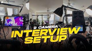 2 Camera Interview Setup