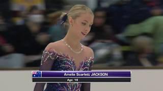 Amelia Scarlett JACKSON AUS: Brisbane Ladies Free skating - ISU JGP 2017