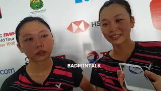 Hsu Ya Ching and Wu Ti Jung Speak after Beating the Opponent int Round 16 Indonesia Open 2018