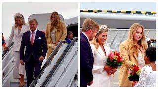 King Willem-Alexander, Queen Maxima, and Princess begin tour of St Maarten