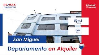 Departamento en alquiler - San Miguel || RE/MAX Champions Perú
