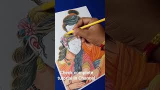 Jai Shree Ram. pencil colour drawin