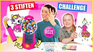 KAUWGOMBALLEN AUTOMAAT BEPAALT MET WELKE KLEUR WE TEKENEN! *3 Marker Challenges 1 UurDeZoeteZusjes