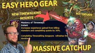 FAST Hero Gear with Turbulent Timeway HUGE XP Buff and New Mounts - World of Warcraft The War Within