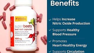 Human SuperBeets Beet Root Capsules Increase Nitric Oxide & Support Healthy Blood Pressure Non-GMO