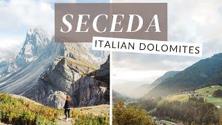 Taking The Gondola to SECEDA in THE DOLOMITES, ITALY