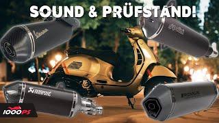 Vespa Auspuff Tuning! Welcher bringt was? 5 Anlagen im Vergleich (Akrapovic, Remus, Pollini,...)