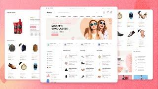 Modern eCommerce website with HTML CSS JS