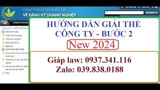 Hướng dẫn giải thể bước 2 công ty qua mạng mới nhất năm 2024 (có lời)