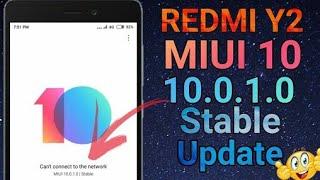  Finally Miui 10 Global stable ROM (V-10.0.1.0) for redmi y2/Miui 10.0.1.0 is rolling out 