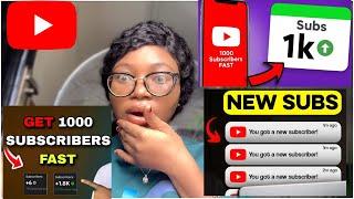 How to Get 1000 Subscribers EASY and FAST! Using these tricks
